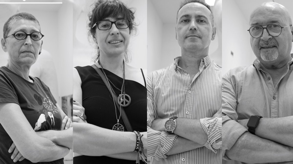 Carmen López, Teresa Lao, Jesús Martínez y Fernando Martínez, autores de la tercera entrega de Cuentos en el paraíso